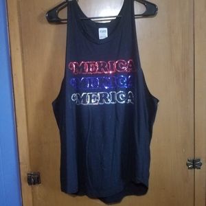 PINK 'Merica Tank Top LG